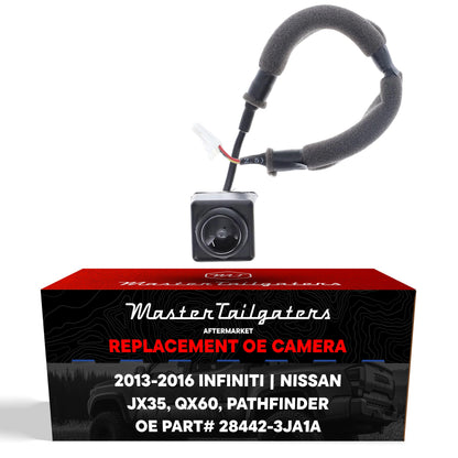 OE backup camera by Master Tailgaters, black housing with foam-wrapped wiring on Tampa Home & Garden Store