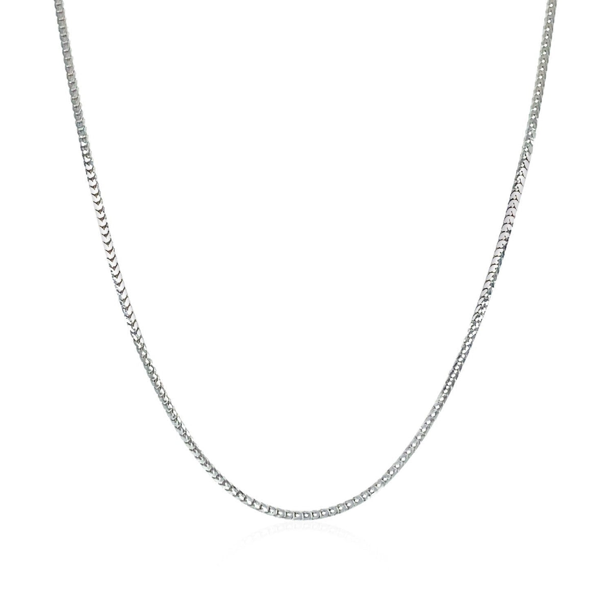 14k white gold Franco chain necklace 0.9mm Bids.com on Tampa Home & Garden Store