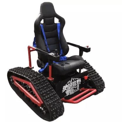 Allterain electric wheelchair with tank tracks, red and black seat by DONJOHNSTYLE4URHOME on Tampa Home & Garden Store
