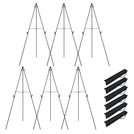 Sturdy 166 cm Metal Easel Stand Set 6 Pack