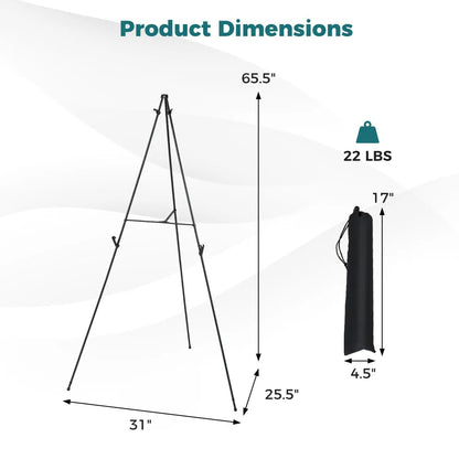 Sturdy 166 cm Metal Easel Stand Set 6 Pack