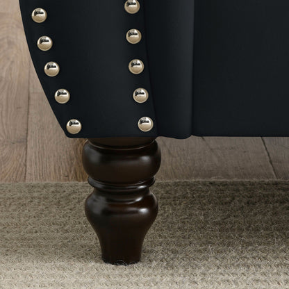 Chesterfield Sofa With Nailhead Trim and Cushions