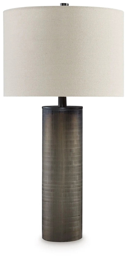 Dingerly Glass Table Lamp Brown Ombre Base