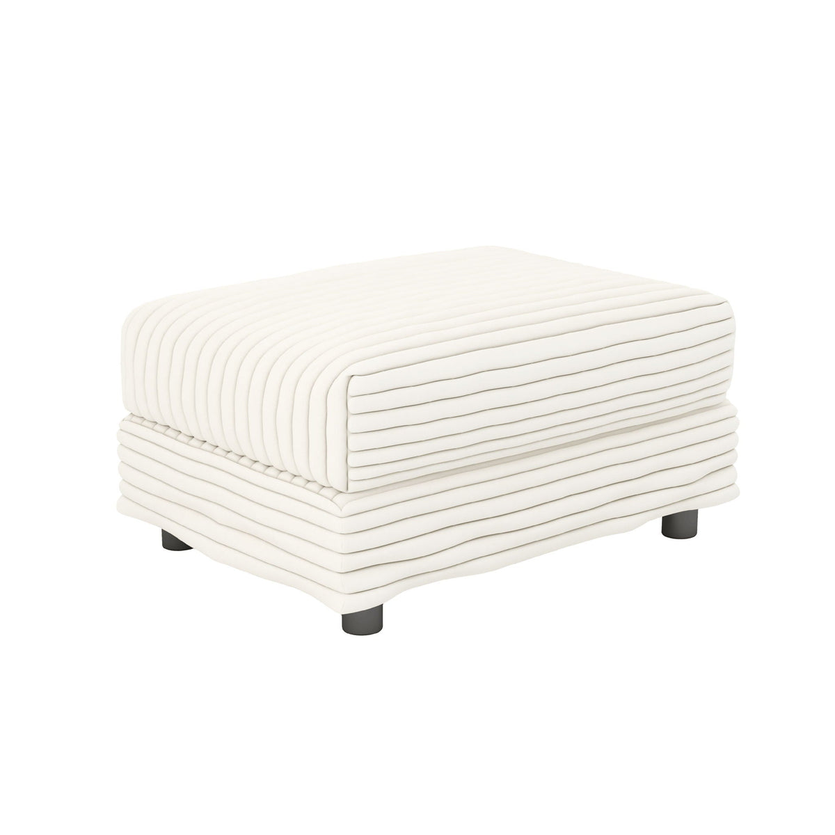 Deep Seat Sofa Bed With Ottoman and Soft Pillows