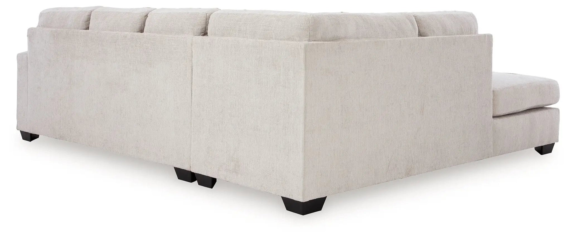 Aviemore sectional sofa in beige fabric with black block legs by Unique Piece Furniture on Tampa Home & Garden Store