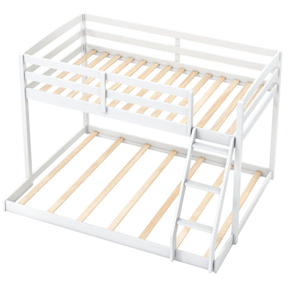 Twin Over Full Bunk Bed Low Floor Bunk Bed Frame