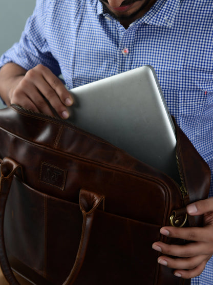Crimson Contemporary Briefcase - Tampa Home & Garden Store
