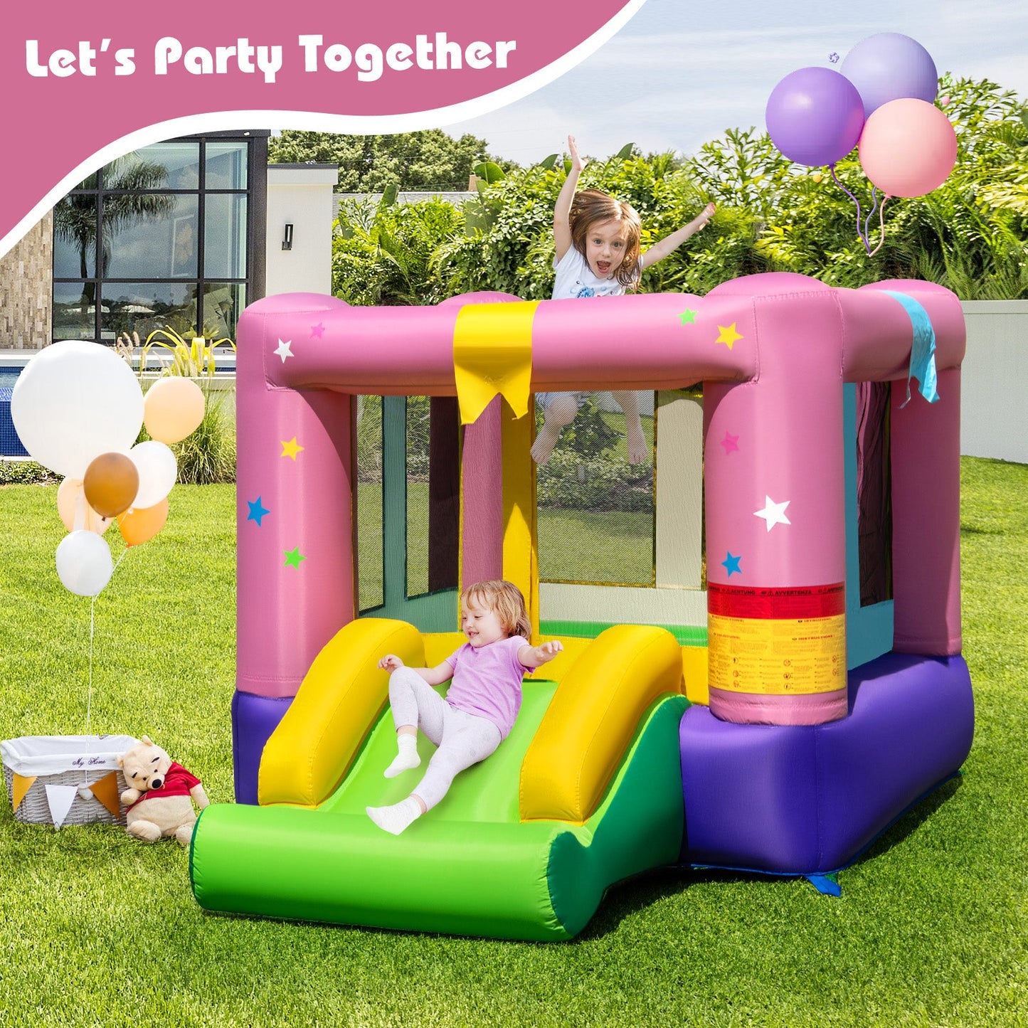 Bouncy Castle with Jumping Area and 480W Blower