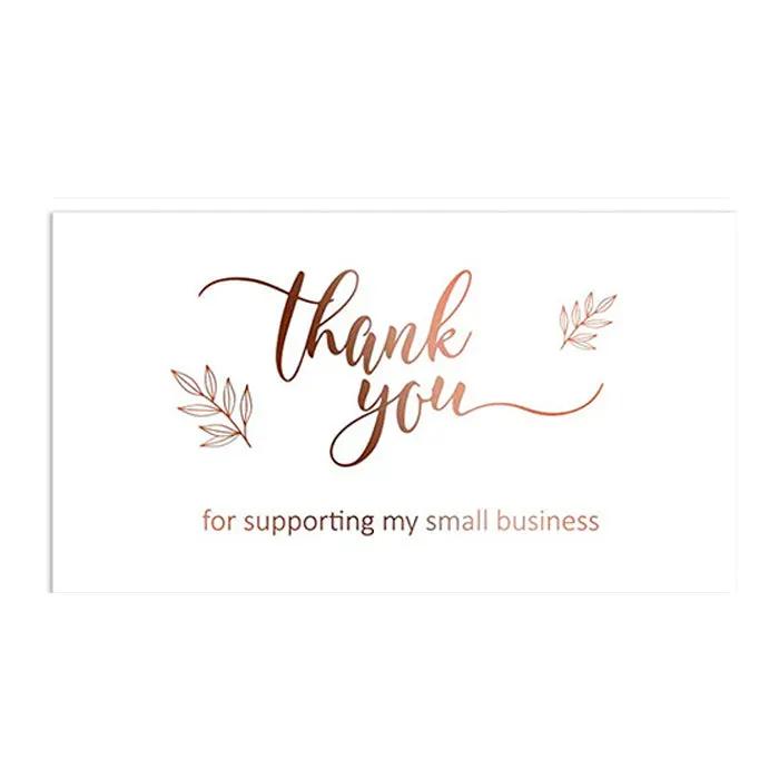 English Holiday Thank You Card for Do It Yourself
