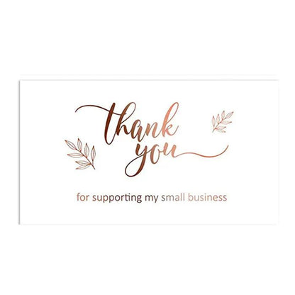 English Holiday Thank You Card for Do It Yourself