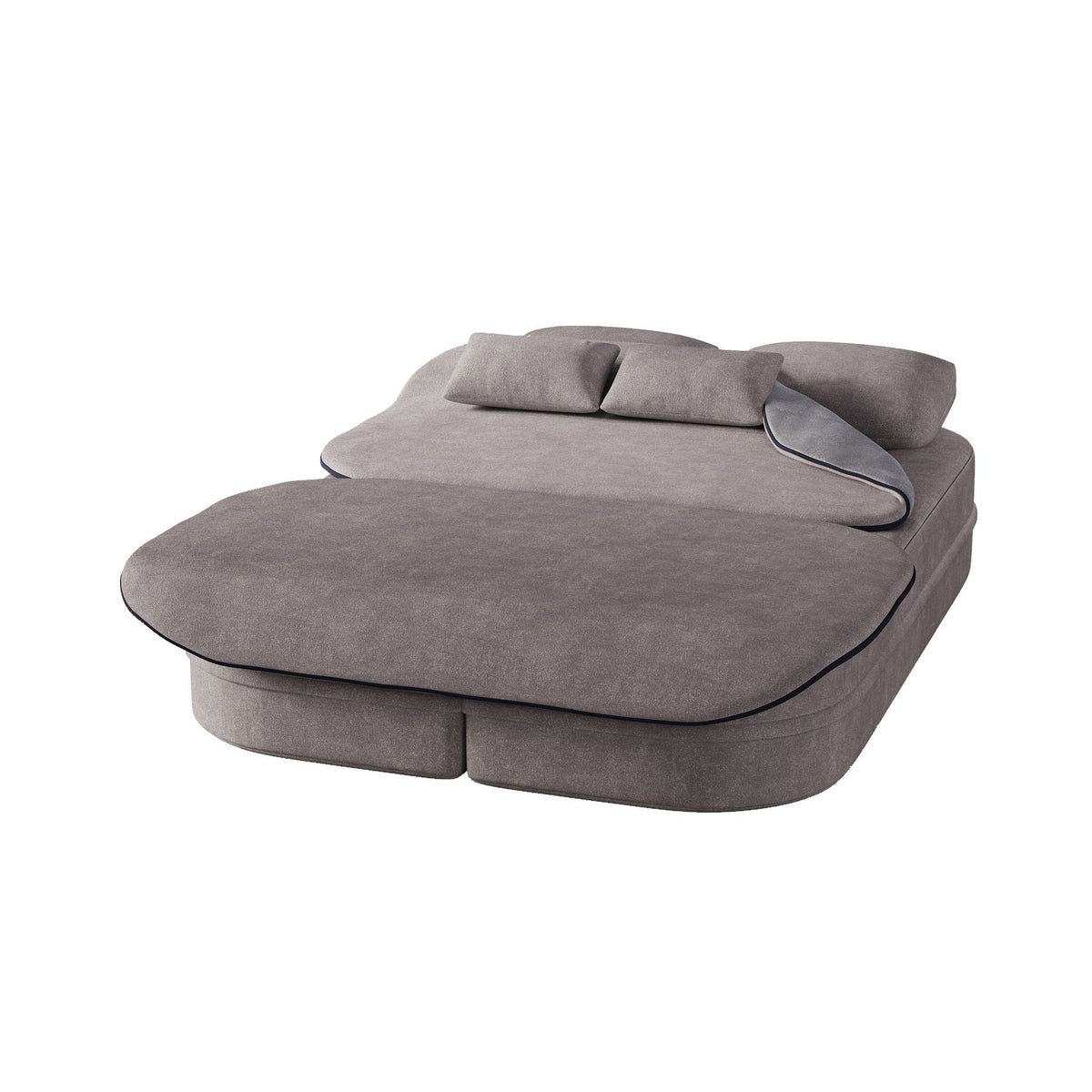 Foldable Sofa Bed with a Multi Functional Blanket