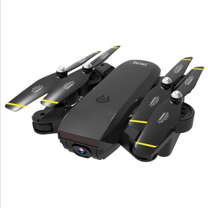 Quadrocopter with dual cameras, black drone with yellow-tipped propellers by Sell My Stuff on Tampa Home & Garden Store