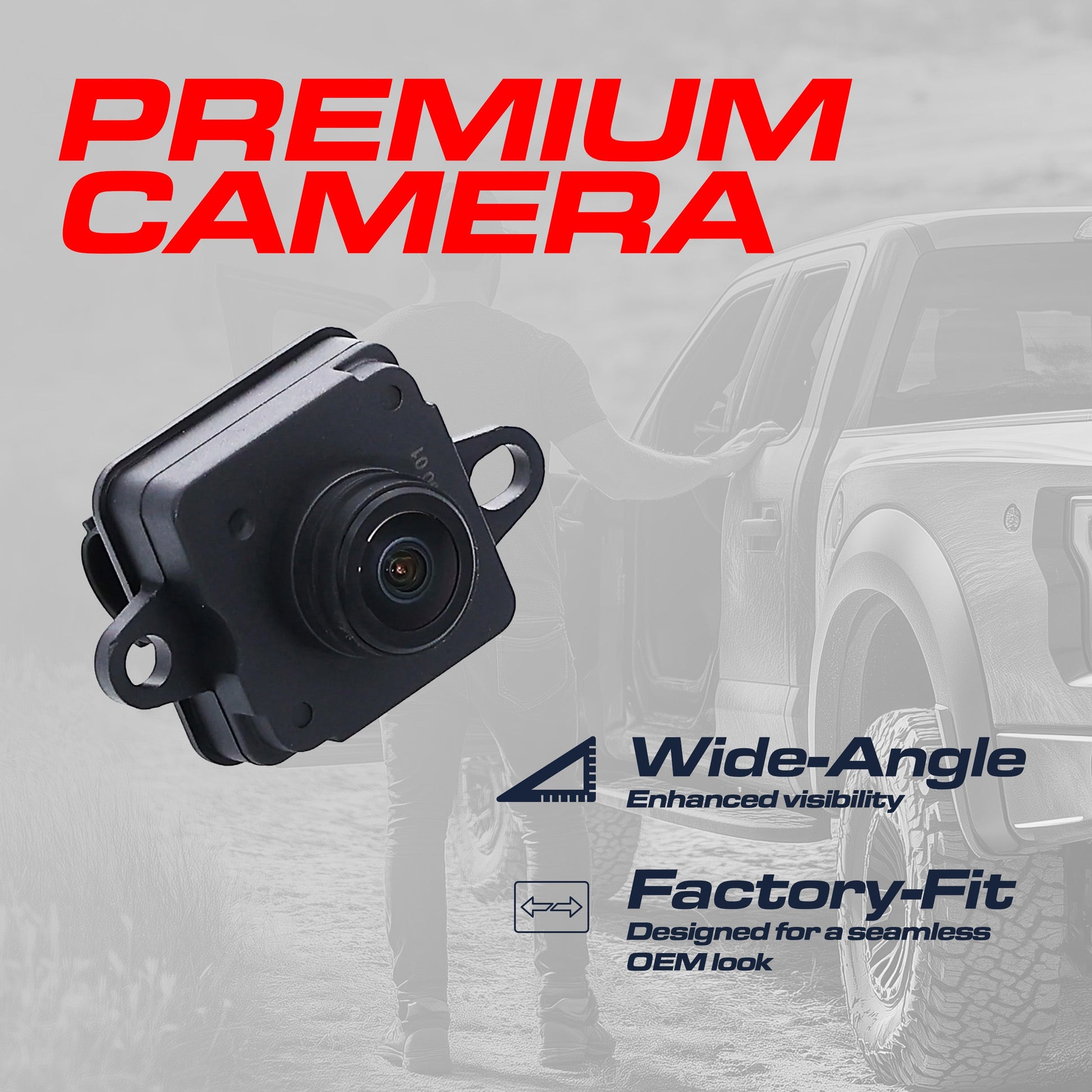 OEM backup camera for Jeep Cherokee 2014-2018 by Master Tailgaters, black, wide-angle on Tampa Home & Garden Store