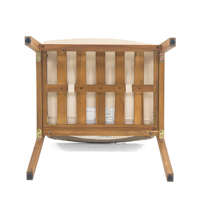 Outdoor Acacia Wood Dining Armchair and Cushions
