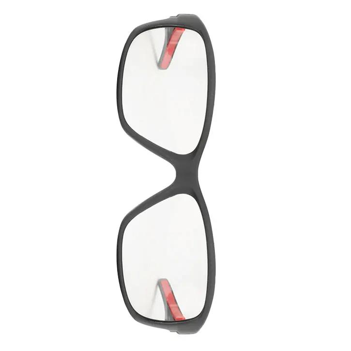 Night vision polarized glasses black rectangular frame with red temple accents on Tampa Home & Garden Store