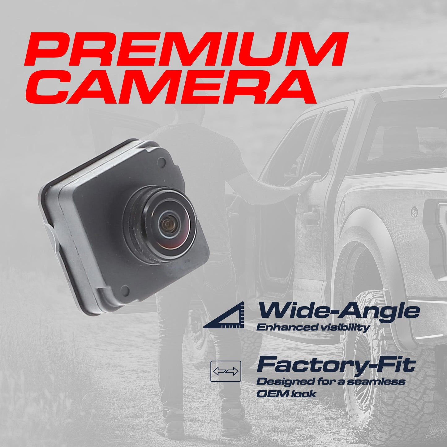 OEM Jeep Compass backup camera (2017-2021) by Master Tailgaters, wide-angle lens on Tampa Home & Garden Store