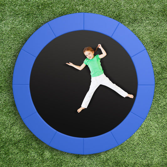 8-16 FT Trampoline Pad Replacement Safety Pad with Fixing Straps (Blue) - Tampa Home & Garden Store