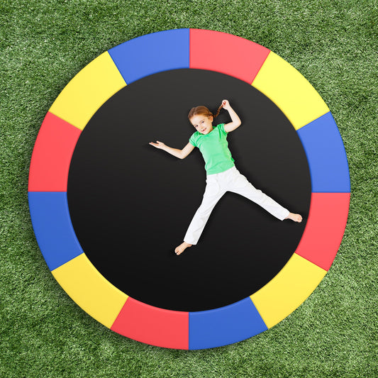 16 Feet Trampoline Pad Replacement Safety Pad with Fixing Straps (Multicolor) - Tampa Home & Garden Store