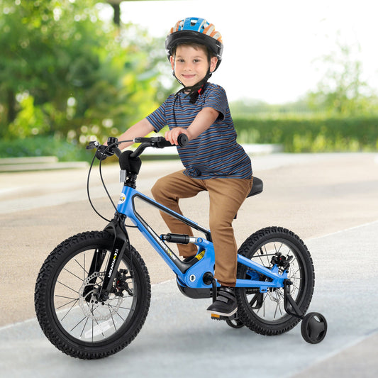 16 Inch Kids Bike Adjustable with Shock Absorber and Bell for Aged 4 to 7-16 inches - Tampa Home & Garden Store