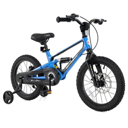 16 Inch Kids Bike Adjustable with Shock Absorber and Bell for Aged 4 to 7-16 inches - Tampa Home & Garden Store