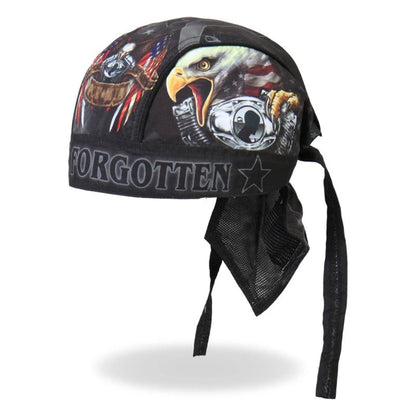 Motorcycle helmet balaclava with eagle print, black head wrap by BikerZoneZ on Tampa Home & Garden Store