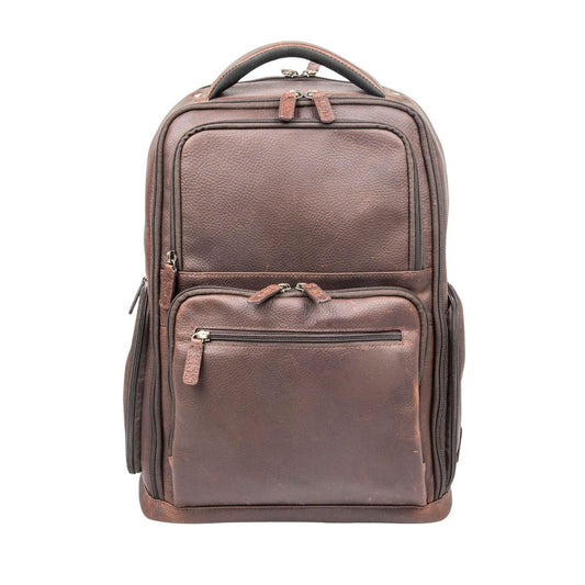 Cambridge Full Grain Mens Leather Backpack