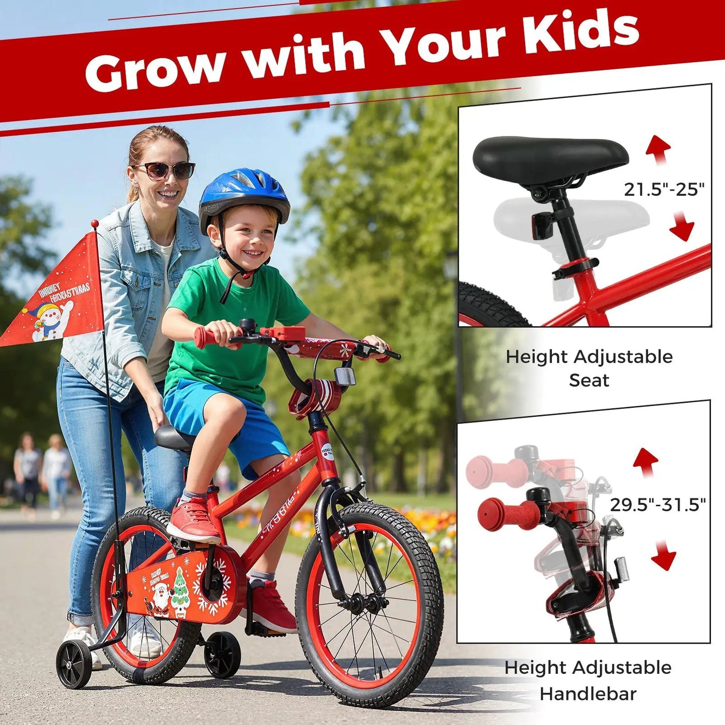 Kids Bike 12 to 18 Inch with Training Wheels