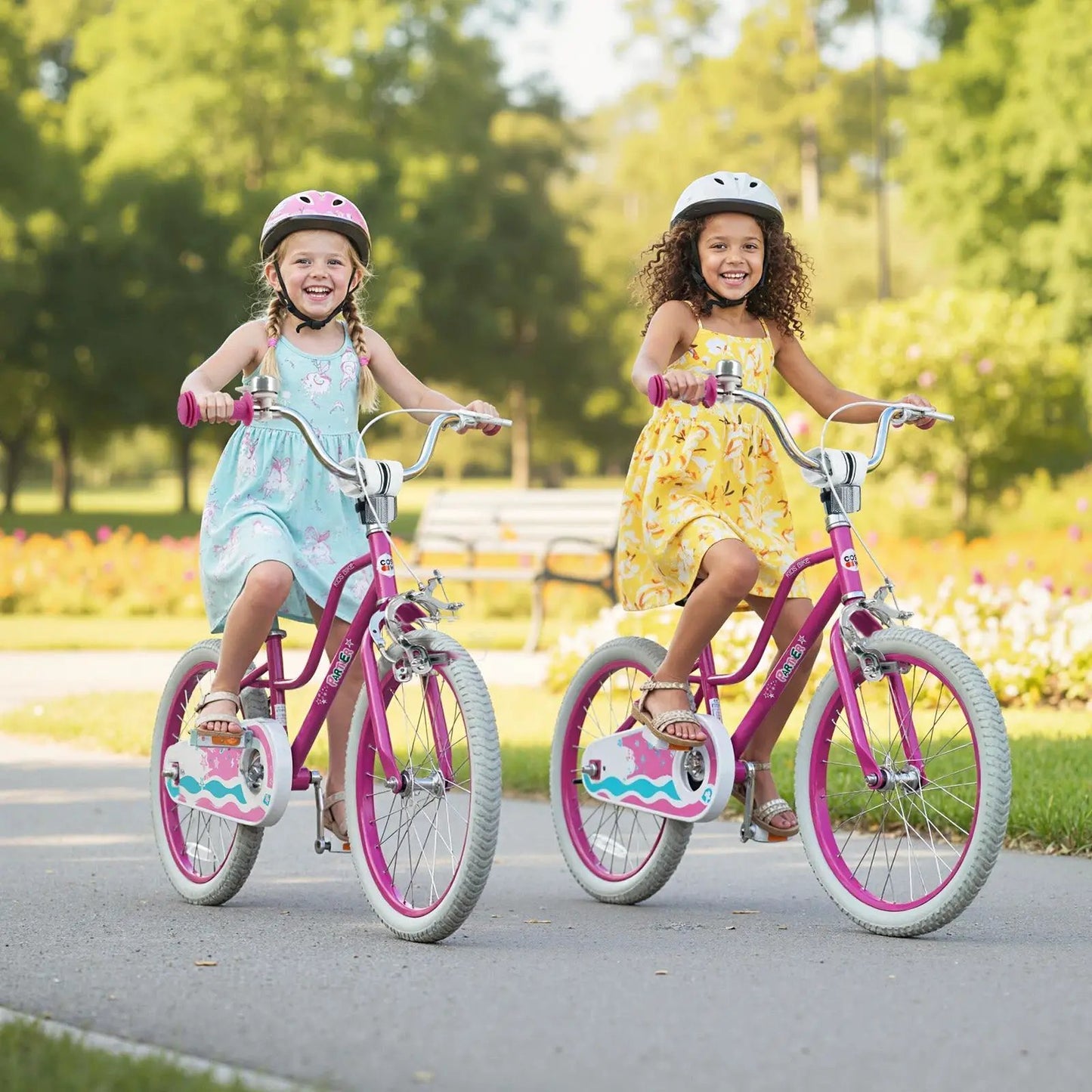Kids Bike 12-18 Inch with Training Wheels Pink