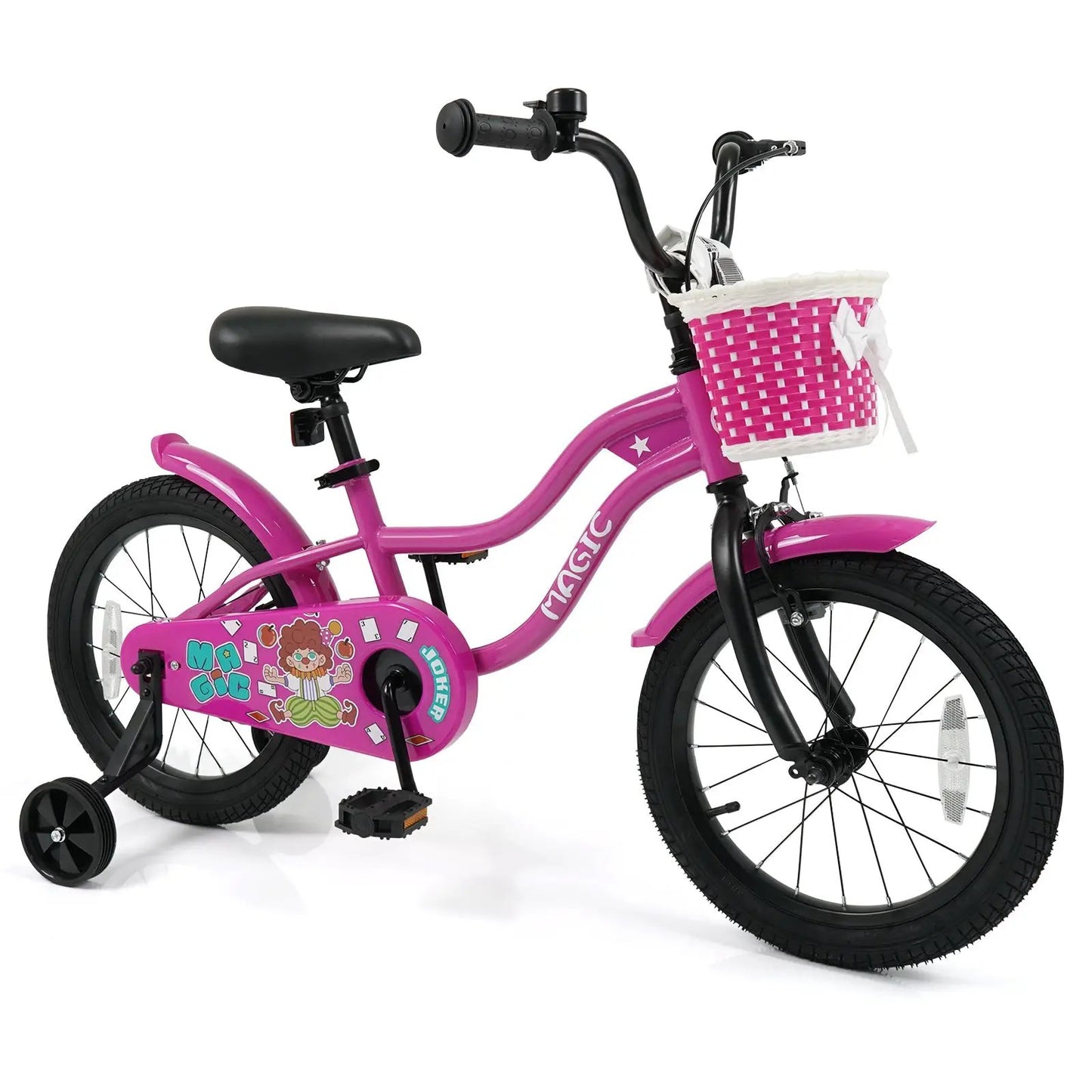 Kids Bike With Training Wheels 12 to 18 Inch Rose