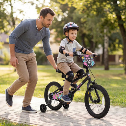 18-Inch Kids Bike With Training Wheels 4-8