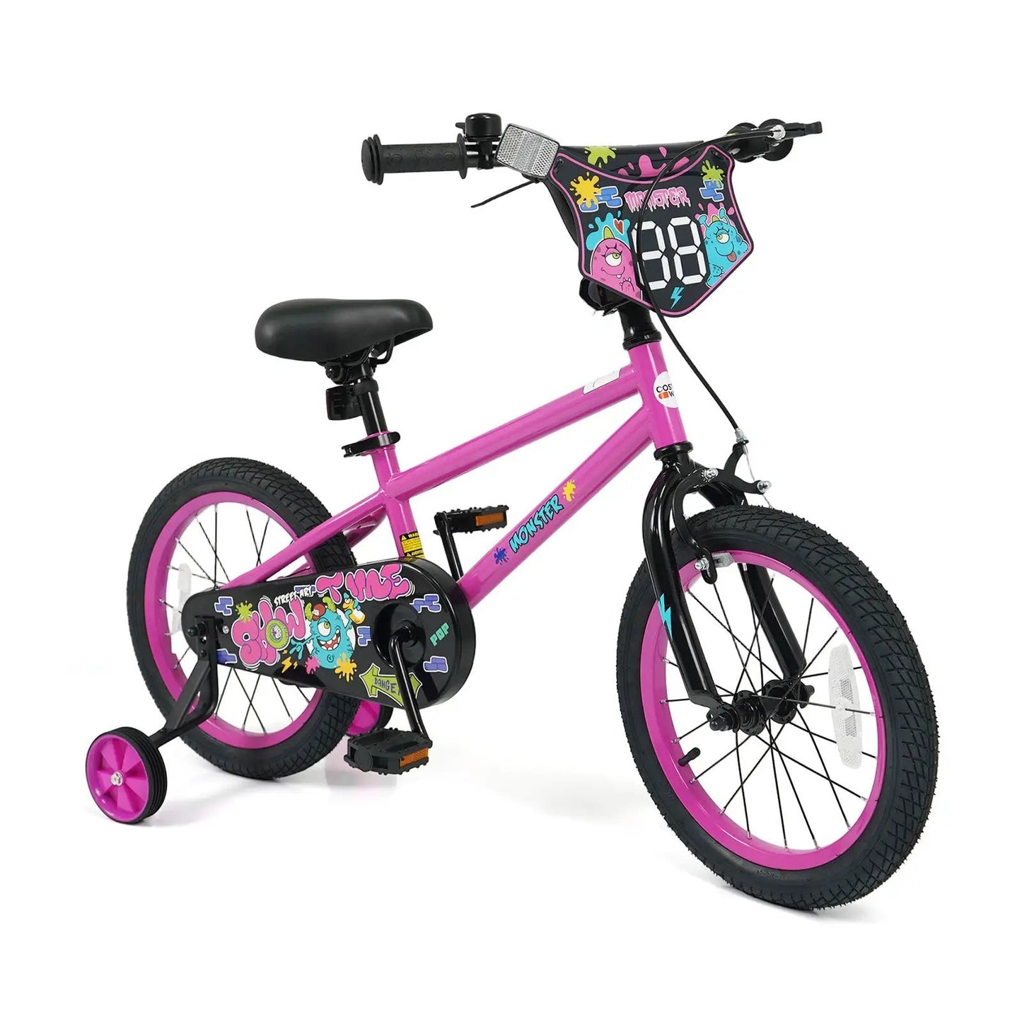 Kids Bike with Training Wheels 12 to 18 Inch Pink