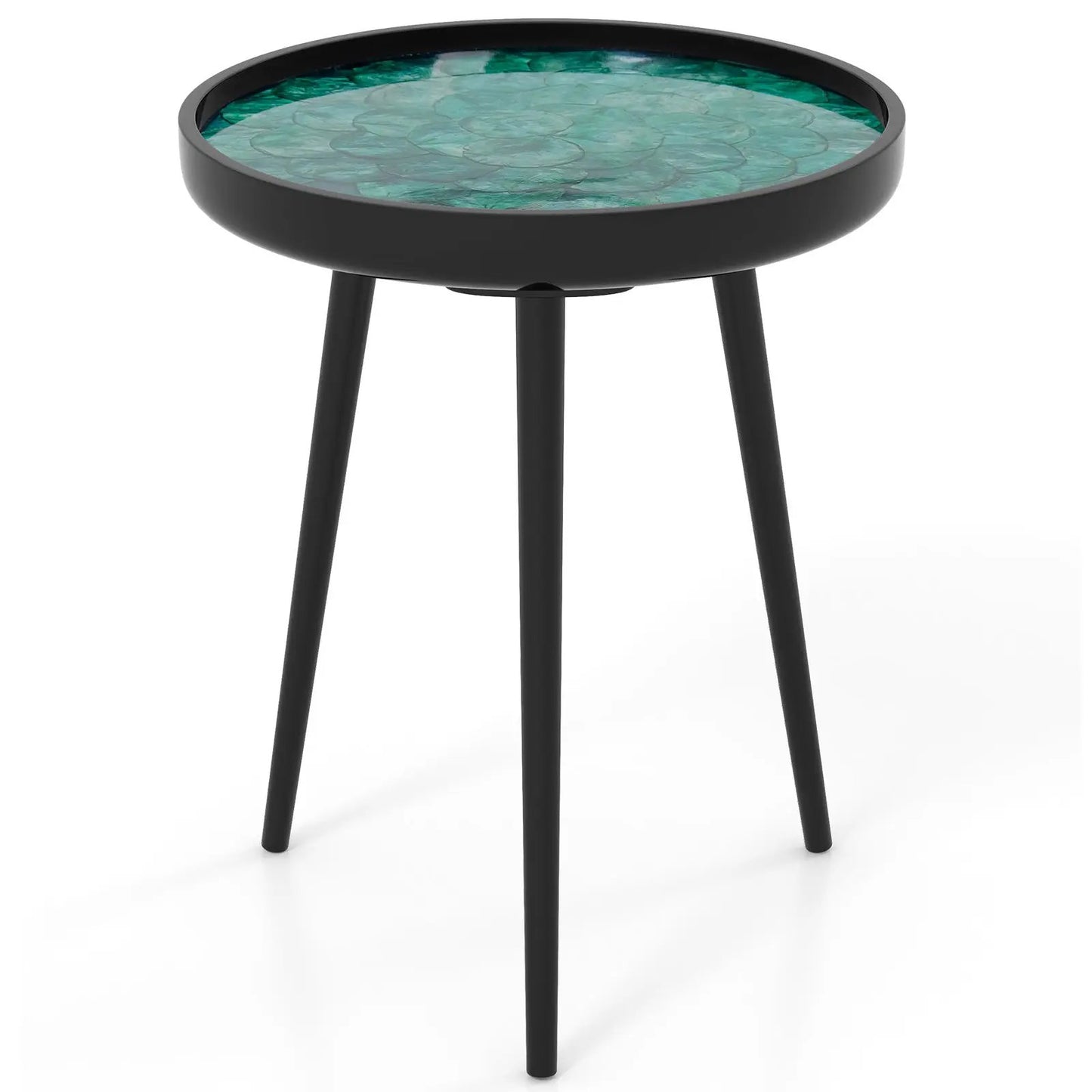 Sea Shell Table With Tray Top Midcentury Modern
