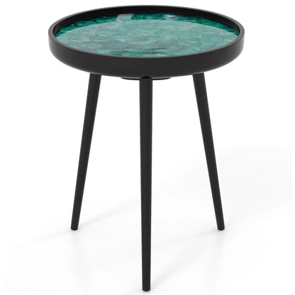 Sea Shell Table With Tray Top Midcentury Modern