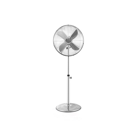 16 Inch Pedestal Standing Fan Oscillating Pedestal Fan with 3 Speeds and Adjustable Height-Silver - Tampa Home & Garden Store
