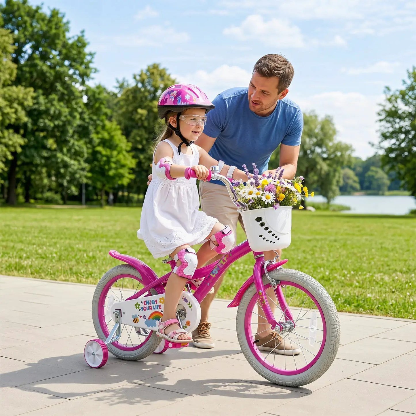 Girls Bike 12 to 18 Inch with Training Wheels