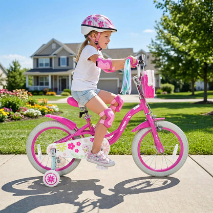 Girls Bike 12-18 Inch with Front Bag for Girls