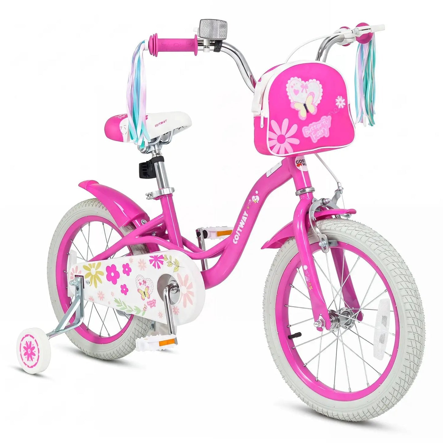 Girls Bike 12-18 Inch with Front Bag for Girls