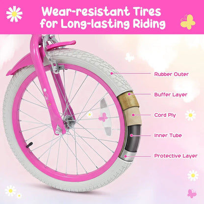Girls Bike 12-18 Inch with Front Bag for Girls