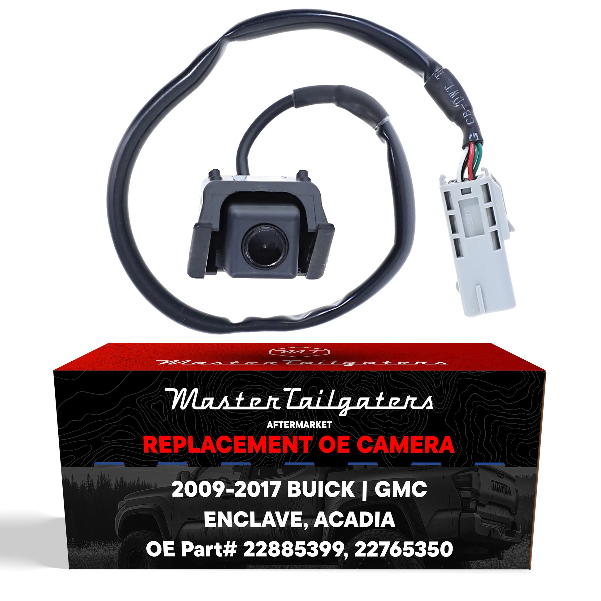 Master Tailgaters OEM backup camera for Buick Enclave & GMC Acadia 2009-2017 with harness on Tampa Home & Garden Store