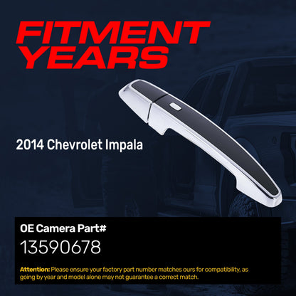 Exterior door handle for 2014 Chevrolet Impala by Master Tailgaters; white center on Tampa Home & Garden Store