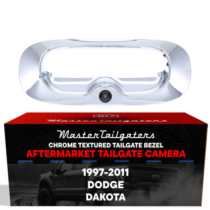 Chrome tailgate bezel with backup camera for Dodge Dakota 1997–2011 by Master Tailgaters on Tampa Home & Garden Store