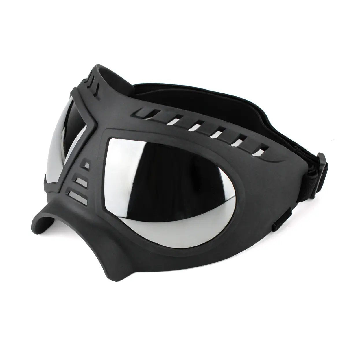 Pet sunglasses black with reflective lenses, adjustable strap, FLIPSTYLEZLLC eyewear on Tampa Home & Garden Store