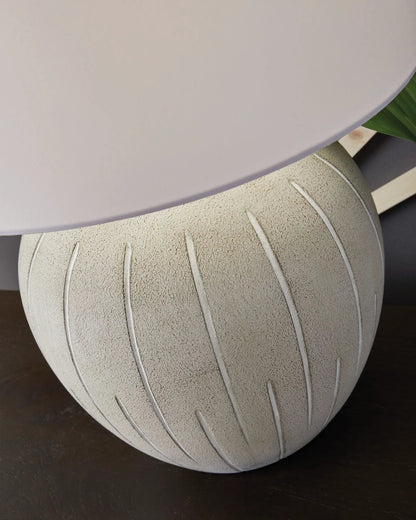 Calbert Poly Table Lamp in Warm Gray Finish