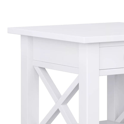 Kitchener Handcrafted Console Table in white with diagonal X-brace legs by Unique Piece Furniture on Tampa Home & Garden Store