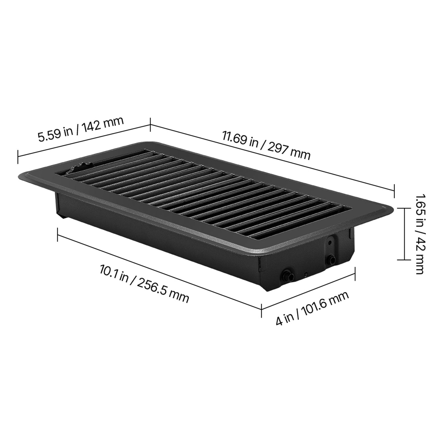 Iron floor registers 4x10 in HVAC vent, 12-pack HouseOfZazla on Tampa Home & Garden Store