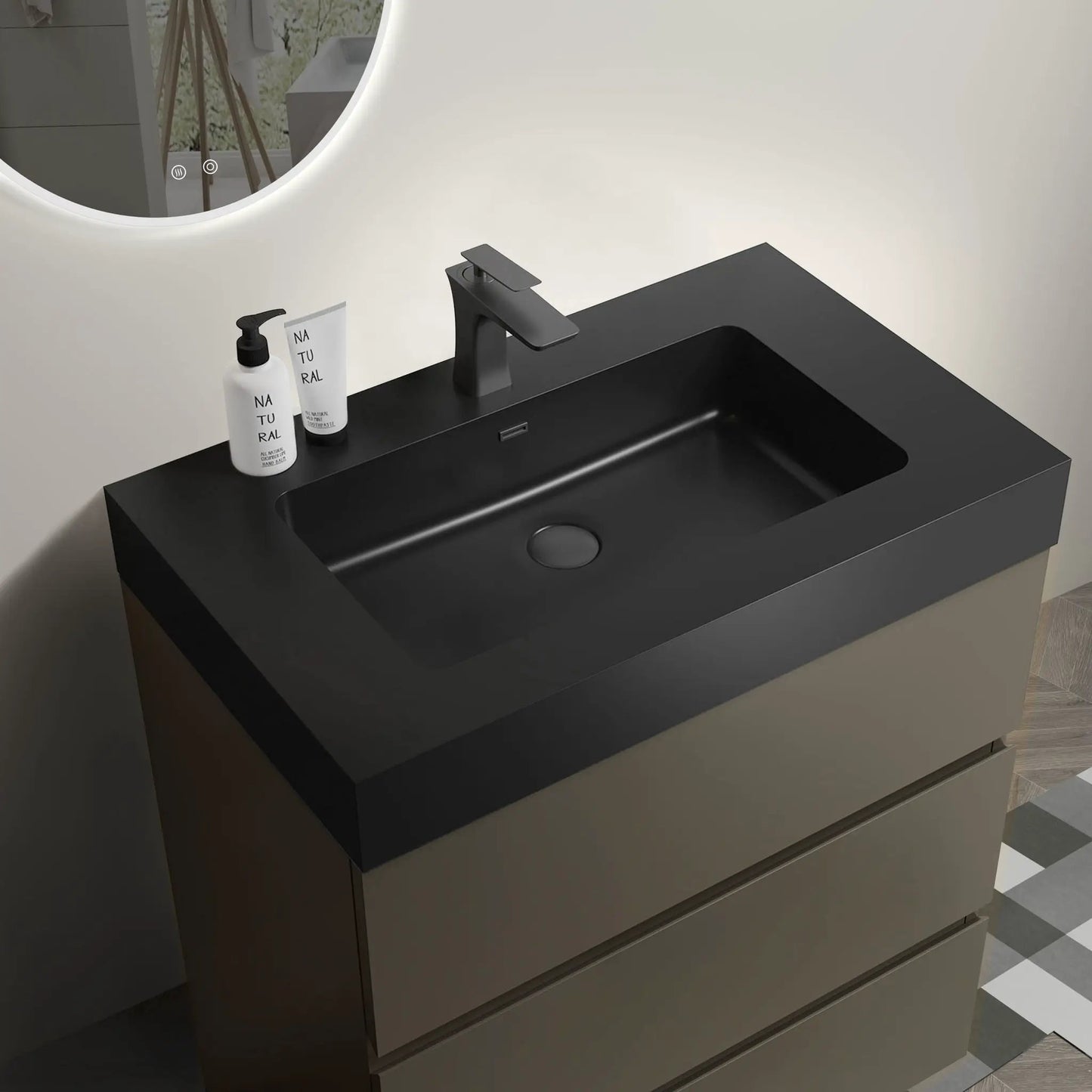 Alice Bathroom Vanity With Sink and Large Storage