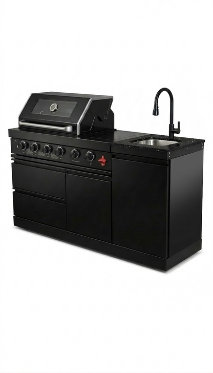 65.4-Inch Stainless Steel Propane Outdoor Kitchen Grill with sink on Tampa Home & Garden Store