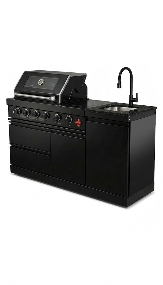 65.4-Inch Stainless Steel Propane Outdoor Kitchen Grill with sink on Tampa Home & Garden Store