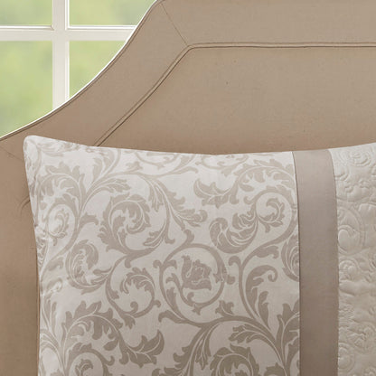 Embroidered and 8 Piece King Comforter Set