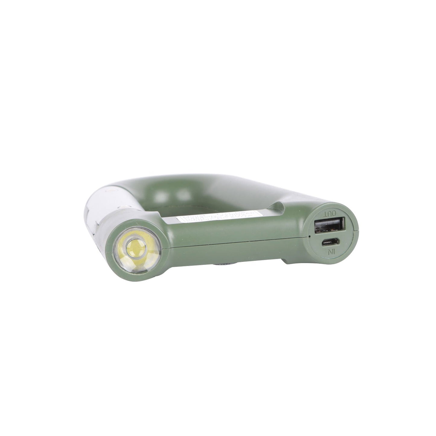 GemGear carabiner-style 2200mAh power bank with built-in flashlight and compass, green on Tampa Home & Garden Store